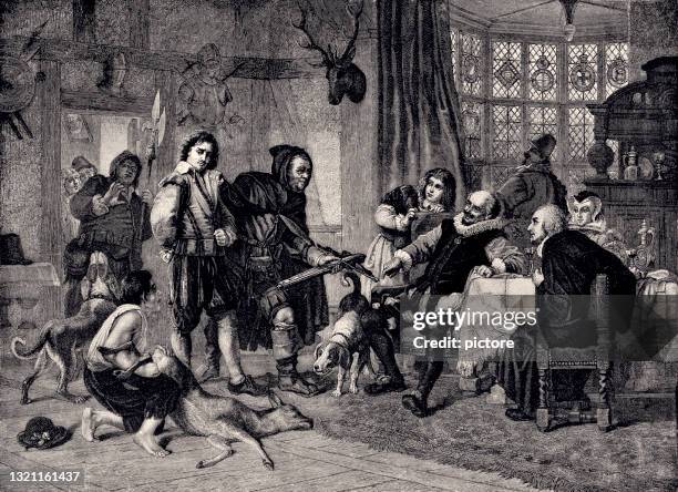 william shakespeare arrested... (xxxl with lots of details) - police checking id stock illustrations