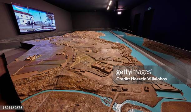 Model of the city of Lisbon before the earthquake of 1755, with the 3D reconstruction of some of its urban centers and most famous buildings on...