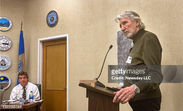 Pink Floyd’s Roger Waters was among the supporters of the Shinnecock Indian Nation who spoke at a Southampton Town Board meeting in Southampton, New...