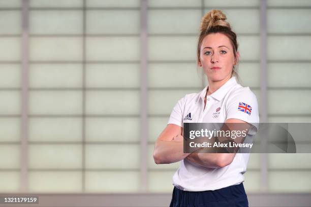 Jade Jones of Great Britain poses for a portrait to mark the official announcement of the Taekwondo team selected to Team GB for the Tokyo 2020...