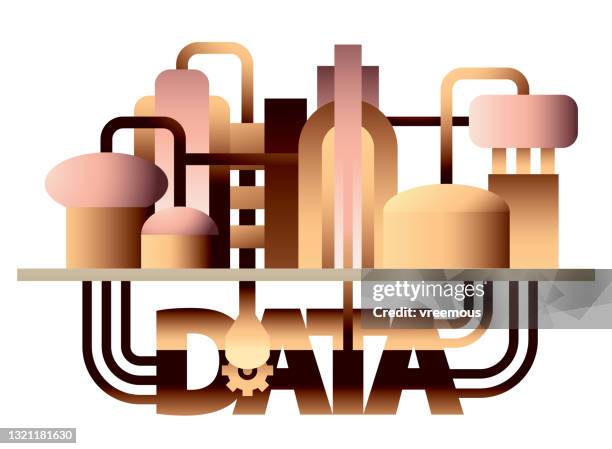 blockchain data mining industry - banking malware stock illustrations