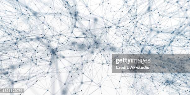 abstract particle background with copy space - artificial neural network stock illustrations