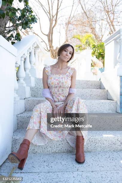 Kyly Clarke attends the We Are Kindred show during Afterpay Australian Fashion Week 2021 Resort '22 Collections at Villa Orme on June 02, 2021 in...