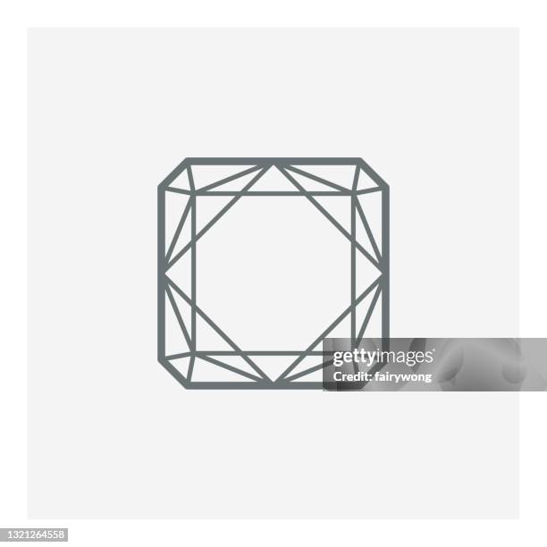 gem vector icon - triangle ruler stock illustrations