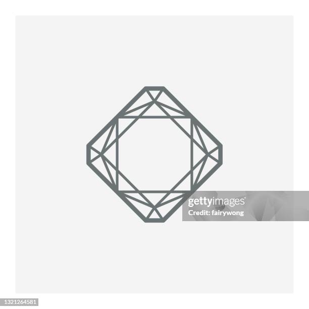 gem vector icon - triangle ruler stock illustrations