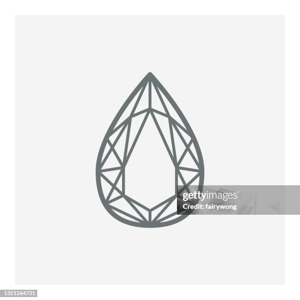 gem vector icon - triangle ruler stock illustrations