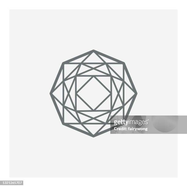 gem vector icon - sapphire logo stock illustrations