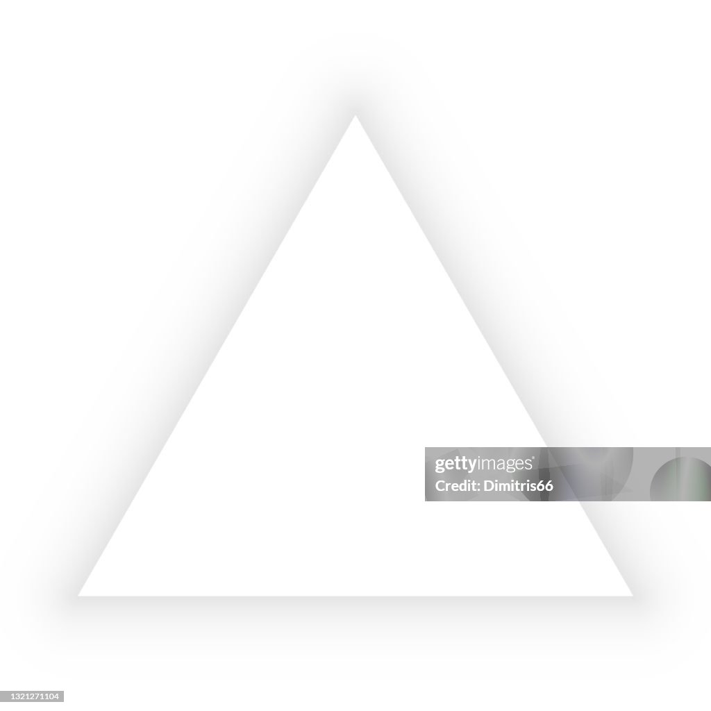 Vector Triangle Shape With Shadow High-Res Vector Graphic - Getty Images