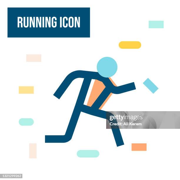 running icon - walking treadmill stock illustrations