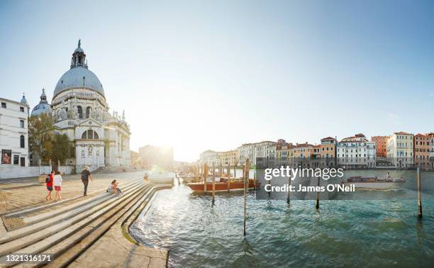 Venice canal at sunset, Venice, Italy