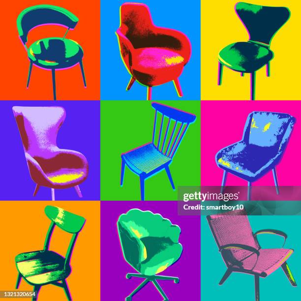 chairs - adjustable chair stock illustrations