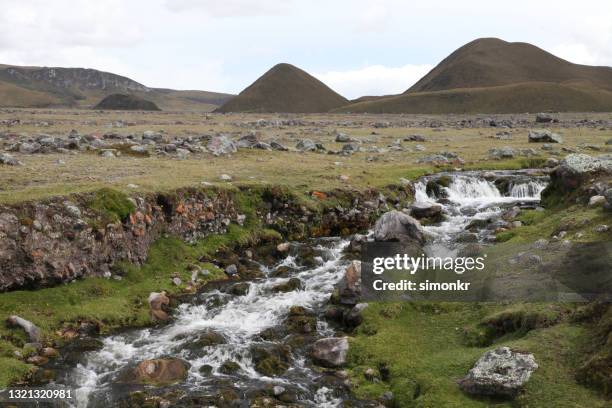 view of cotopaxi national park - cotopaxi national park stock pictures, royalty-free photos & images