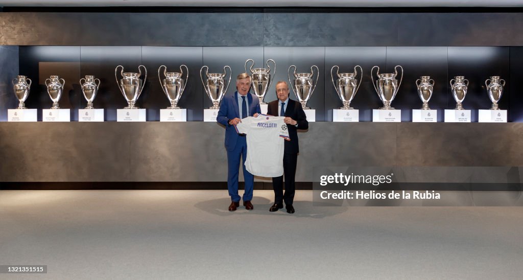 Carlo Ancelotti Is Presented As The New Coach Of Real Madrid