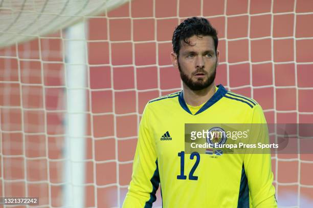 Craig Gordon of Scotland looks on during the international friendly match played between Netherlands and Scotland at Algarve Stadium on June 2, 2021...