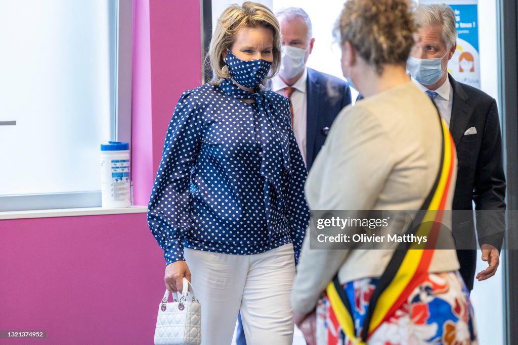 King Philippe of Belgium and Queen Mathilde visit Vivalia CHA