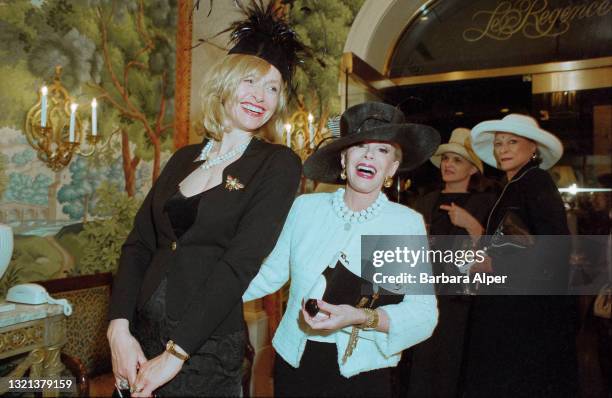 Lizzie Spencer Humphries with Joan Rivers who hosted a luncheon at the Plaza Athenee Hotel, New York, May 4, 2000.