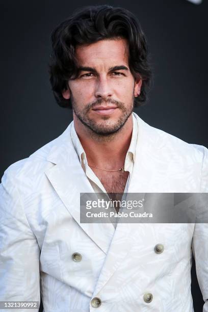 Actor Mario Casas attends 'Xtremo' premiere at Madrid Race drive-in on June 02, 2021 in Madrid, Spain.