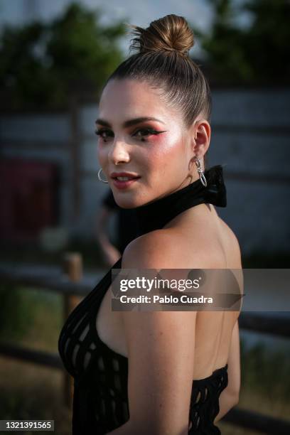 Actress Andrea Duro attends 'Xtremo' premiere at Madrid Race drive-in on June 02, 2021 in Madrid, Spain.