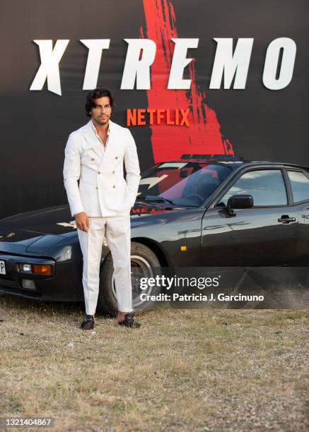 Mario Casas attends 'Xtremo' premiere at Madrid Race drive-in on June 02, 2021 in Madrid, Spain.