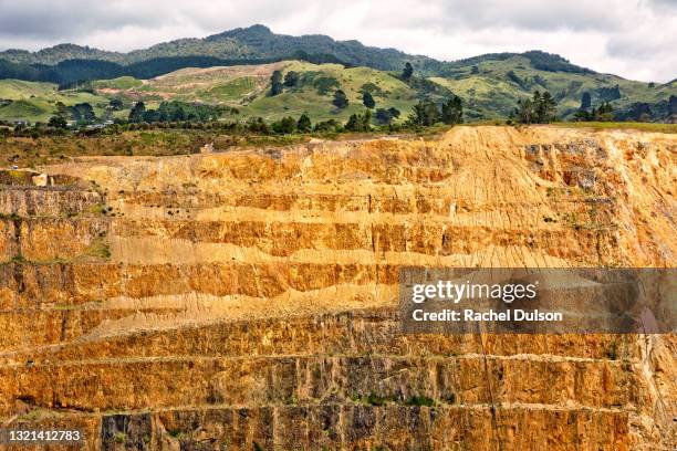 open cut mine - gold mine stock pictures, royalty-free photos & images