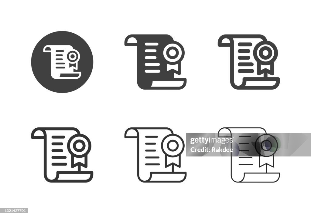 Award Certificate Icons - Multi Series