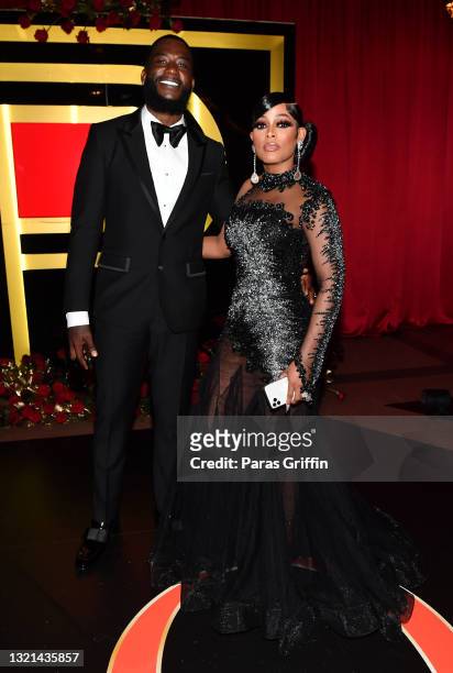 Rapper Gucci Mane and Keyshia Kaoir attend Black Tie Affair For Quality Control's CEO Pierre "Pee" Thomas on June 02, 2021 at Fox Theater in Atlanta,...