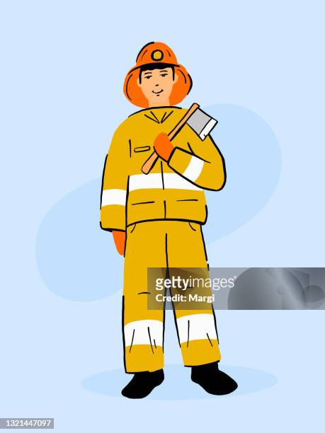 12 Portrait Firefighter Drawing Photos and Premium High Res Pictures -  Getty Images