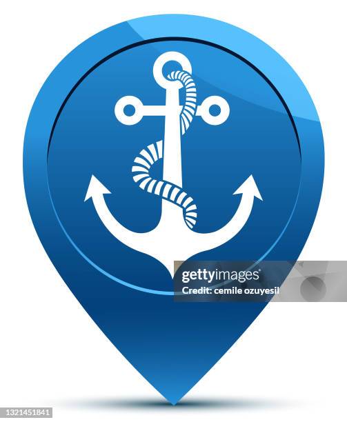 anchor pointing - boat engine stock illustrations