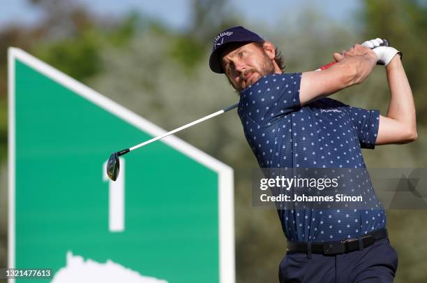 Eirik Tage Johansen in action on Day One of the D+D REAL Czech Challenge at Golf & Spa Kuneticka Hora on June 03, 2021 in Dritec, Hradec Kralove -...