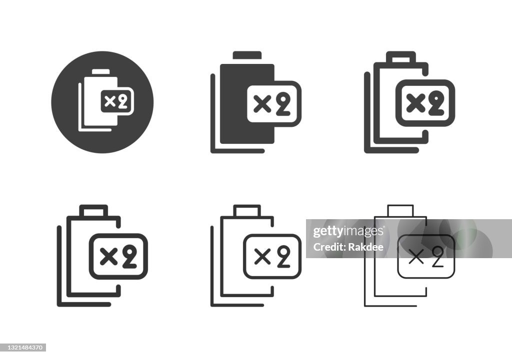 High Voltage Battery Icons - Multi Series
