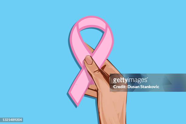 ilustraciones, imágenes clip art, dibujos animados e iconos de stock de cartel con cáncer de mama - cartoon cancer