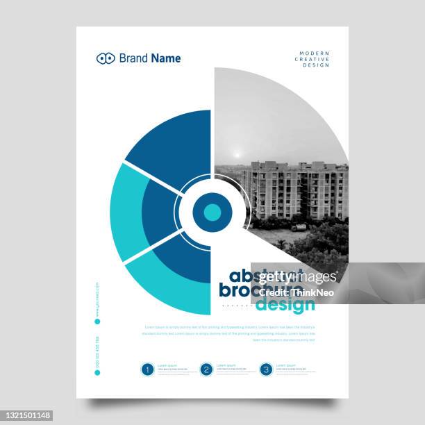 corporate book cover design template in a4 - book cover design stock illustrations