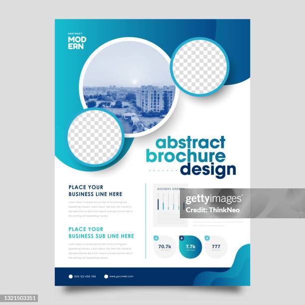 vector brochure flyer design layout template - covering stock illustrations