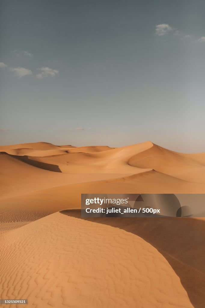 Scenic view of desert against sky