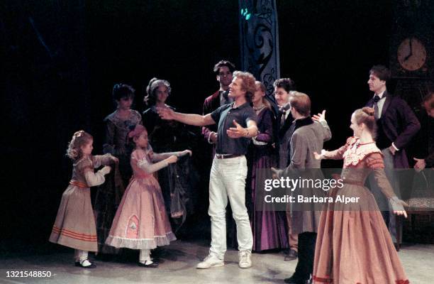 Peter Martins, artistic director of the New York City Ballet, runs through a dress rehearsal of "The Nutcracker" by Tchaikovsky in New York on...