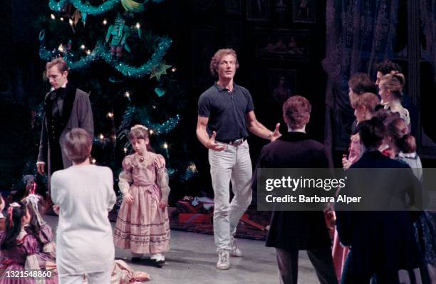 Peter Martins, artistic director of the New York City Ballet, runs through a dress rehearsal of "The Nutcracker" by Tchaikovsky in New York on...