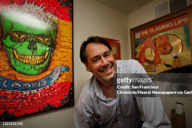 David Katznelson in his basement office in San Francisco, Calif., on Thursday, October 15 where he runs an independent record label in San Francisco,...