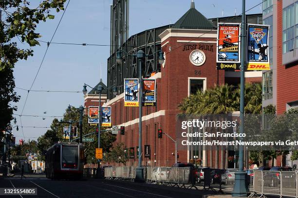 Outside of Pac Bell park on King St. And how businesses near the ball park think the All Star Game may bring customers. Liz Hafalia/The Chronicle/San...