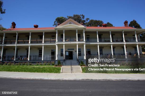 The barracks building at Fort Baker has been renovated as a conference center and is part of Cavallo Point in Sausalito, Calif., on Tuesday, June 10,...