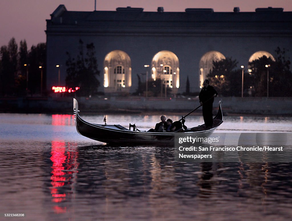 GONDOLAS18_071_LH.JPG Oakland's gondolas on Lake Merritt, have become a symbol of the gritty city's effort to buff up it's reputation, are leaving at the end of October. Angelino Sandri, an immigrant who brought his authentic gondolas from Venice