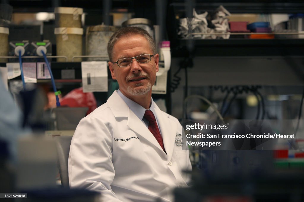 Alzheimer's expert Dr. Lennart Mucke shows Huang Lab at Gladstone in San Francisco, California, on Monday, November 18, 2013. He's been studying a protein called beta amyloid, the primary target of Alzheimer's research.