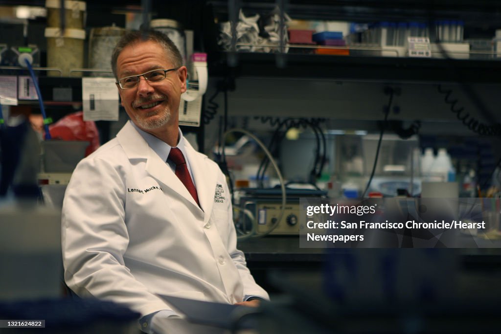 Alzheimer's expert Dr. Lennart Mucke shows Huang Lab at Gladstone in San Francisco, California, on Monday, November 18, 2013. He's been studying a protein called beta amyloid, the primary target of Alzheimer's research.