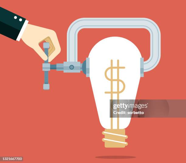 money idea - clamp stock illustrations