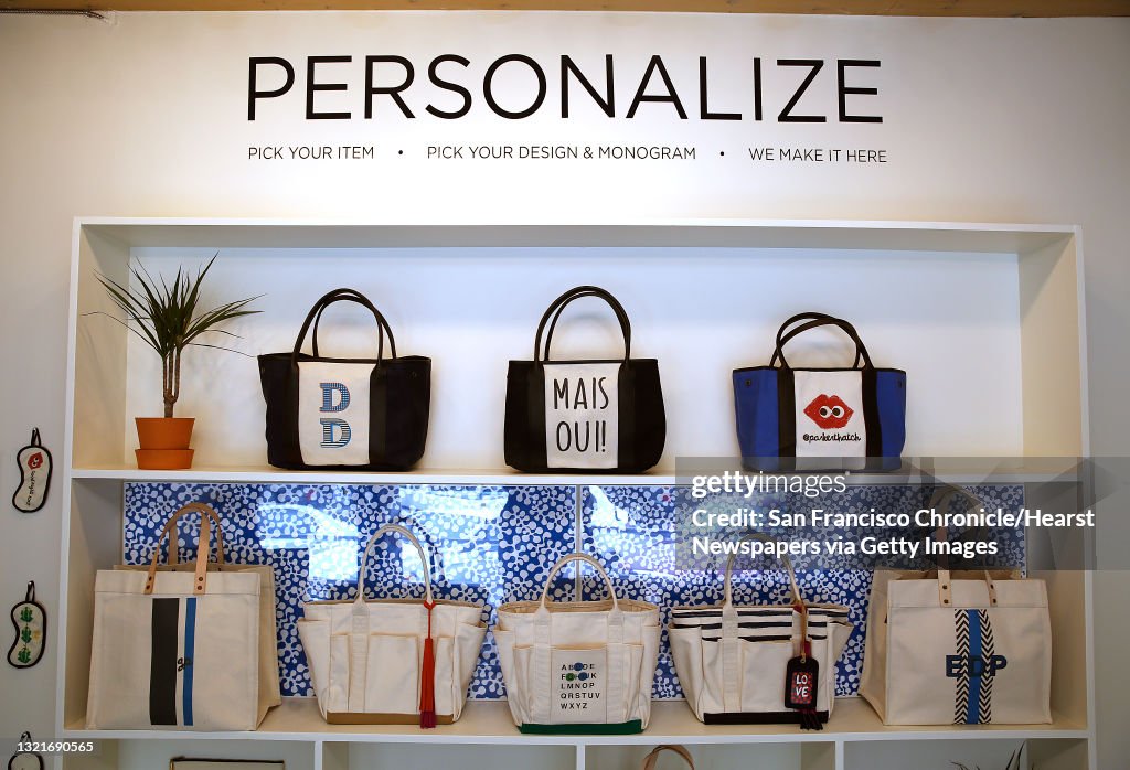 Classic and Marley totes displayed at Parker Thatch in Orinda, News  Photo - Getty Images
