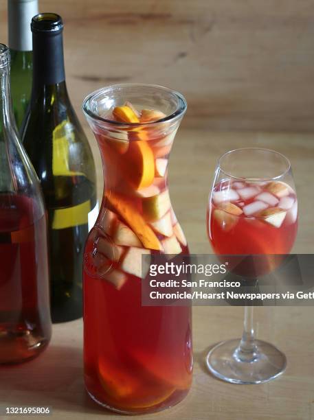 Sangria with leftover wine from Thanksgiving in San Francisco, California, on Tuesday, November 10, 2015.