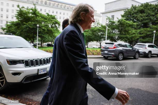 Former White House counsel Don McGahn arrives to the Rayburn House Office Building for a closed door meeting with the House Judiciary Committee on...