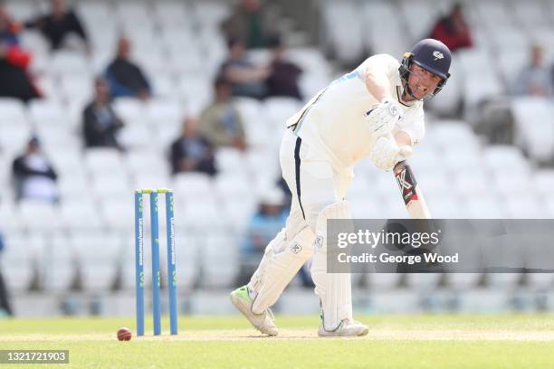 Gary Ballance of Yorkshire, hits runs during the LV= Insurance County Championship match between Yorkshire and Sussex at Emerald Headingley Stadium...