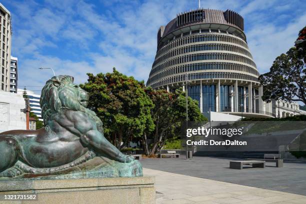 bikupbyggnaden, nya zeelands parlamentsbyggnad, wellington, nordön, nya zeeland - nz parliament bildbanksfoton och bilder