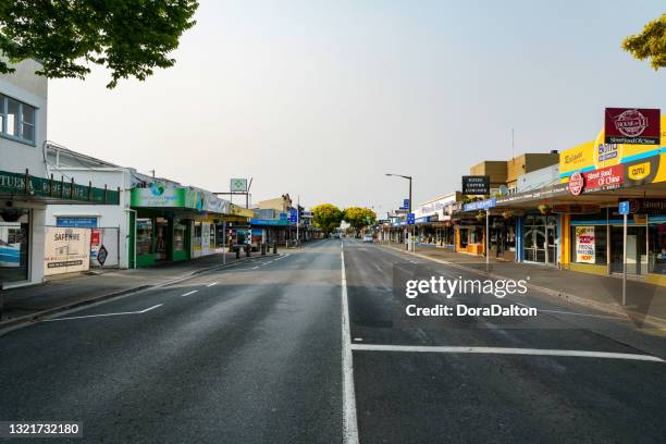 state hwy 60, high street view at motueka, tasman, new zealand - motueka stock pictures, royalty-free photos & images