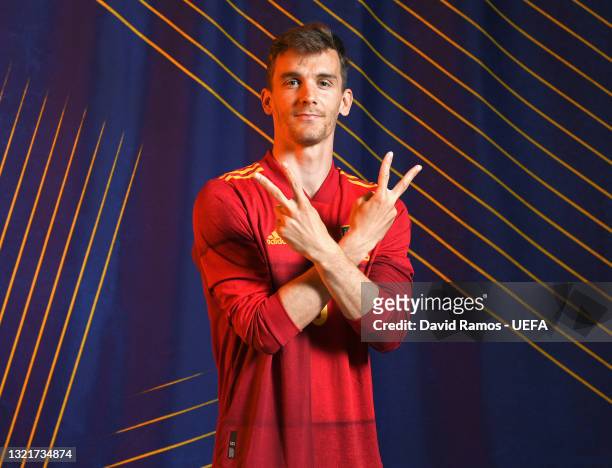 Diego Llorente of Spain poses during the official UEFA Euro 2020 media access day at Ciudad del Futbol on June 03, 2021 in Las Rozas de Madrid, Spain.